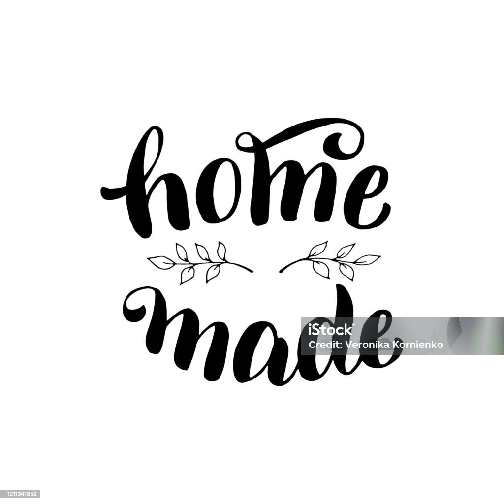 Home Làm Cụm Từ Viết Tay Thiết Kế Phông Chữ Sản Phẩm Được Làm Thủ ...