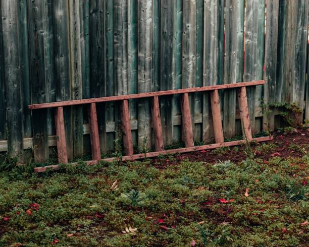 istock Vintage wooden Ladder 1211348348