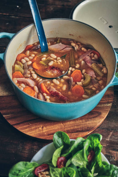 istock White Beans With Pork Shank In The Crock Pot 1211350221