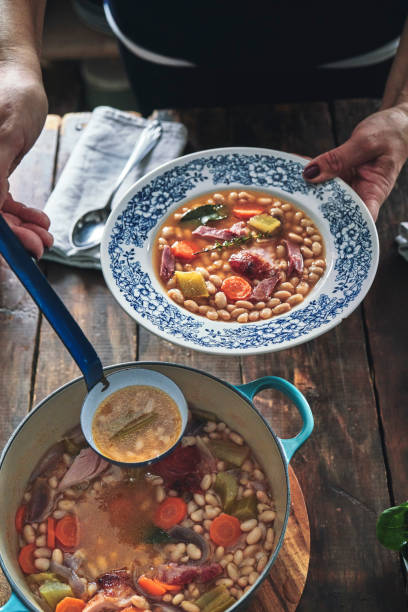 istock White Beans With Pork Shank In The Crock Pot 1211350507