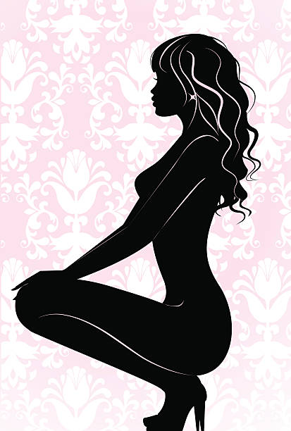 illustrazioni stock, clip art, cartoni animati e icone di tendenza di sexy ragazza - women illustration and painting sensuality color image