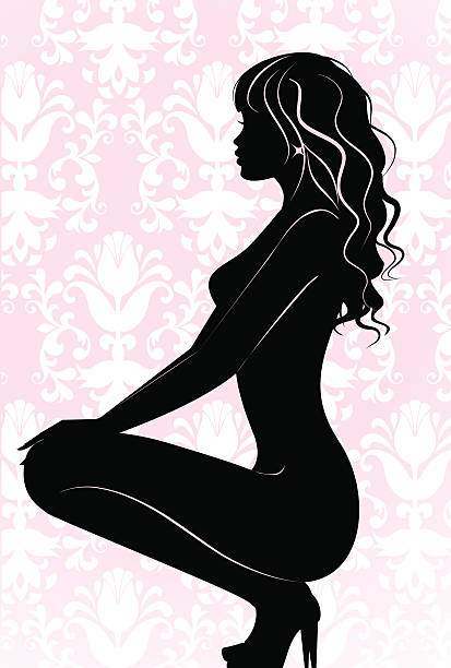 sexy dziewczyna - women illustration and painting sensuality color image stock illustrations