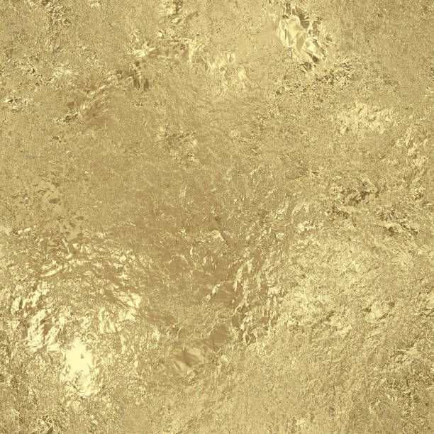 istock Gold foil seamless pattern, golden metallic texture 1211357167