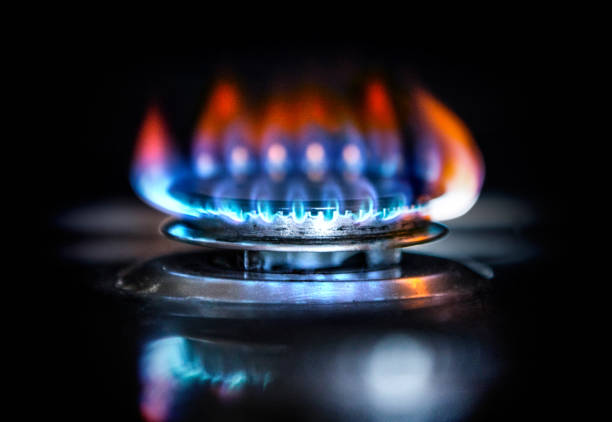 Gas stove Gas stove cooktop stock pictures, royalty-free photos & images