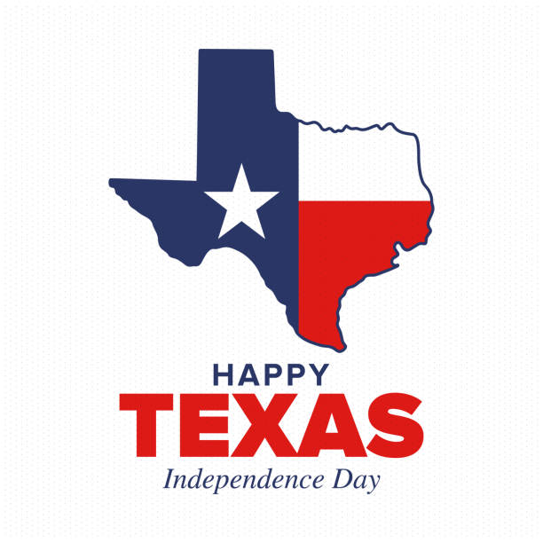 Texas Independence Day. Freedom holiday in Unites States, celebrated annual in March. Lone star flag. Texas flag. Patriotic sign and elements. Poster, card, banner and background. Vector illustration vector art illustration