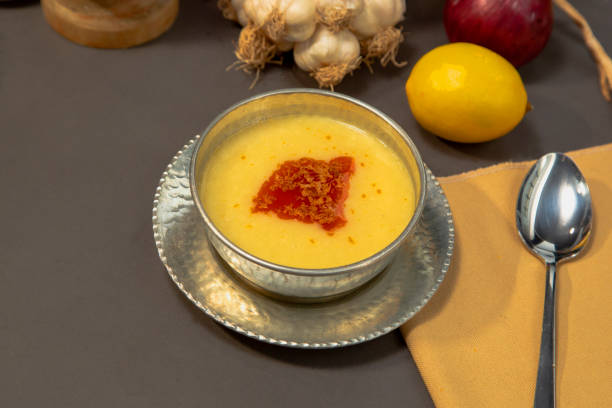 istock Red Lentil Soup (Turkish: Mercimek Çorbası ) stock photo 1211371056