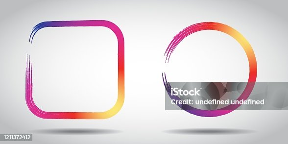 istock Social media icon colour gradient. Icon color 1211372412