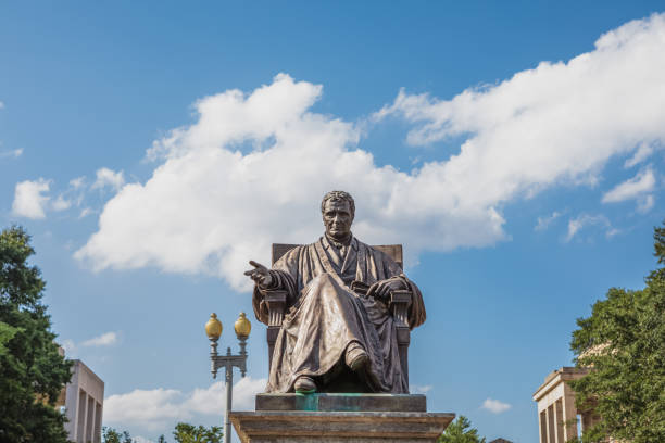 istock Chief Justice John Marshall Sculpture at John Marshall Park 1211372819