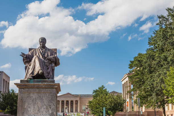 istock Chief Justice John Marshall Sculpture at John Marshall Park 1211372830