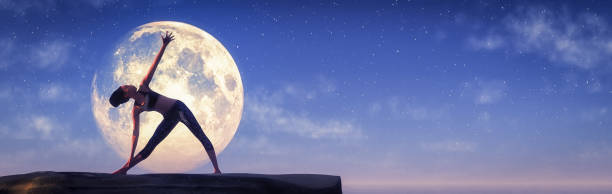 istock Woman doing yoga 1211372842