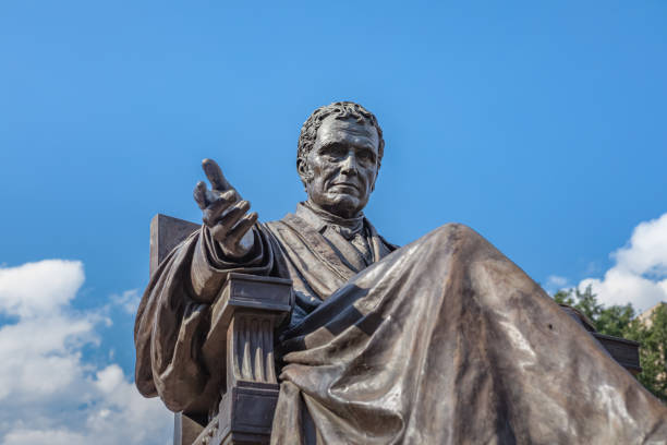 istock Chief Justice John Marshall Sculpture at John Marshall Park 1211372848