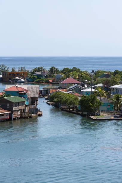 istock View of coastal Caribbean village 1211376157