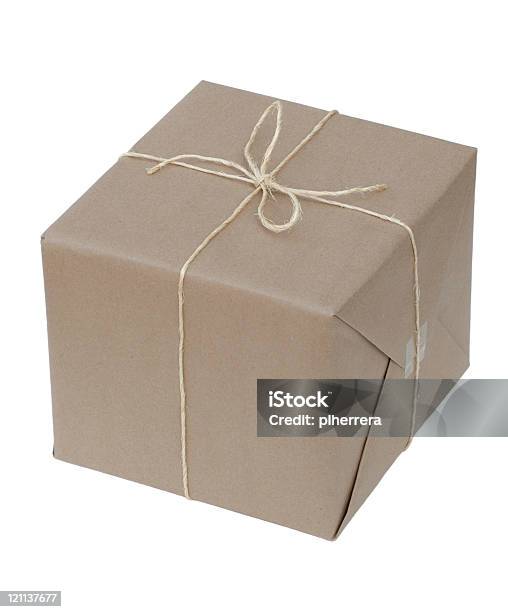 Package With Sisal Twine Stock Photo - Download Image Now - Beige, Blank, Brown