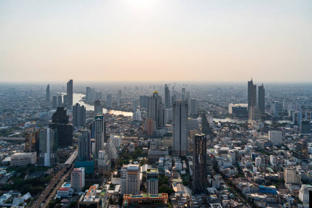 istock Bangkok skyline at noon 1211377552