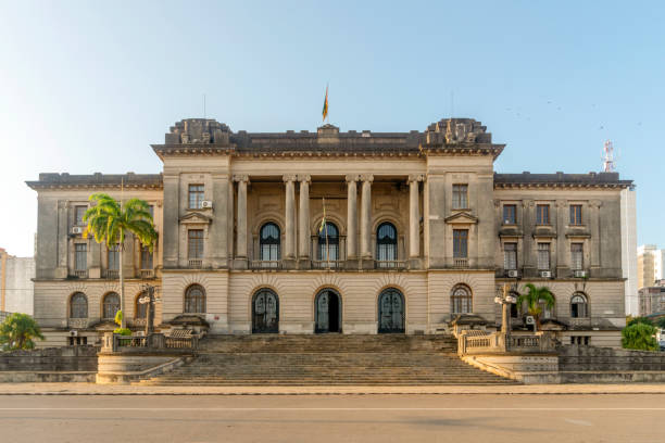 istock City Hall on Independence Square, Maputo, Mozambique 1211377780