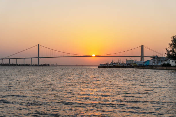 istock Sunset with The Golden Bridge in Maputo, Mozambique 1211377799