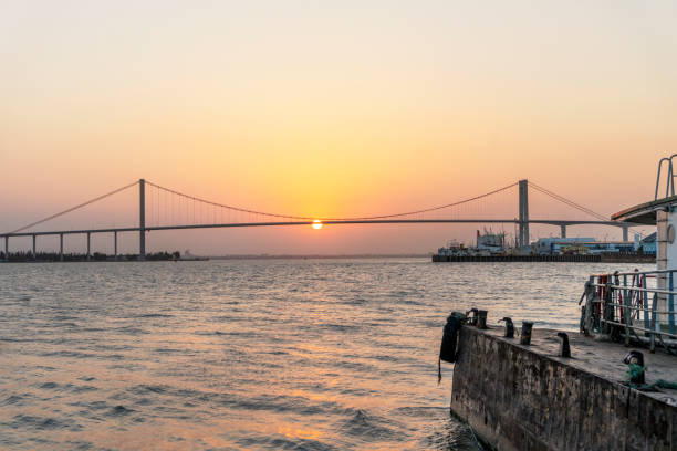 istock Sunset with The Golden Bridge in Maputo, Mozambique 1211377806