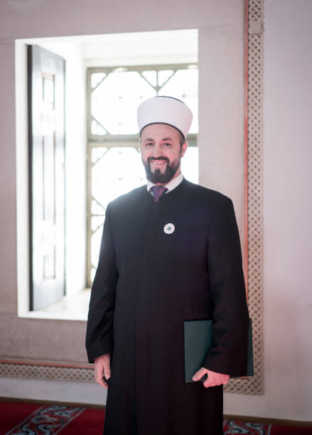 Mosque man of islam Imam in mosque azan stock pictures, royalty-free photos & images