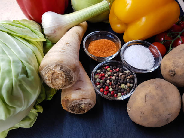 istock Oven vegetables and turkey steak 1211382161