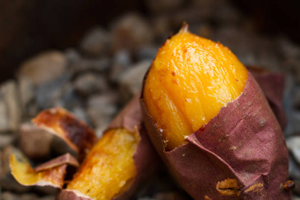 istock Delicious Baked sweet potato 1211385093