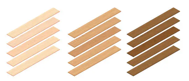 Vector illustration of Isometric Wooden Planks