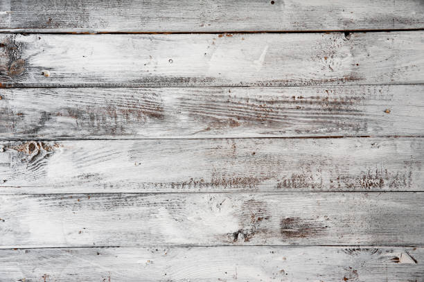 istock Wall made with old white painted wooden planks 1211392117