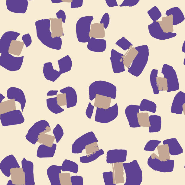 illustrations, cliparts, dessins animés et icônes de le modèle de peau de taches de léopard - illusion leather pattern backgrounds