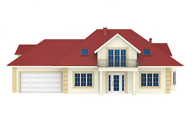 istock 3d house isolated on white background. 121139803