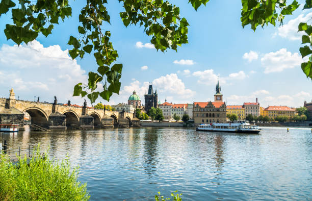 istock Charles Bridge and leaves 1211402864