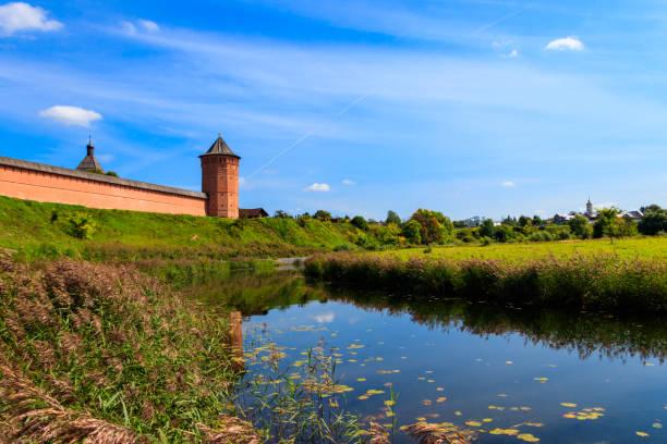 istock Monastery of Saint Euthymius wall in Suzdal, Russia 1211406406
