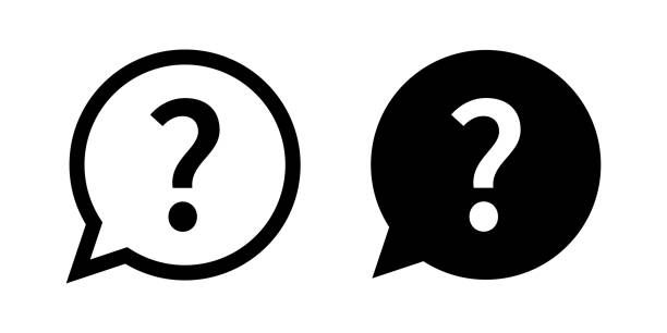 ilustraciones, imágenes clip art, dibujos animados e iconos de stock de conjunto de signos de interrogación de iconos aislados vectoriales. ayuda a firmar burbuja de voz. icono de pregunta de chat. concepto de pregunta. - question