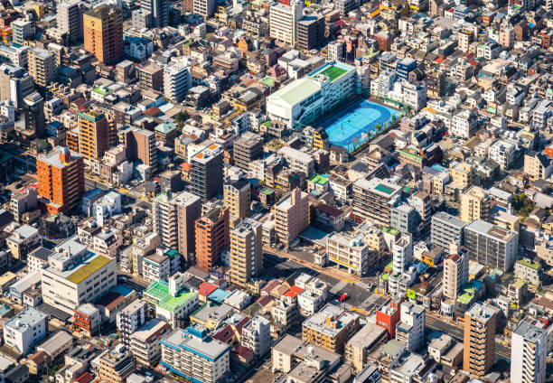 istock aerial view of Sumida district, Tokyo 1211408493