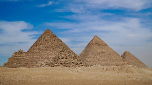 istock The Great Pyramids In Giza Valley and sphinx, Cairo, Egypt 1211409490