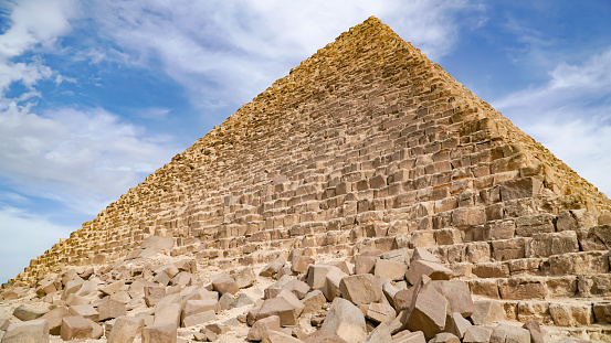 The Great Pyramids In Giza , Cairo, Egypt