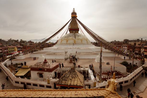 istock Bodhnath stupa, one from the best buddhist stupas 1211410113