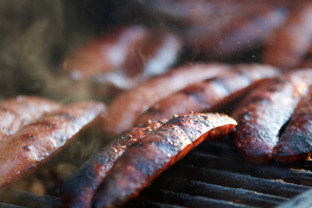 istock Smokies on the barbecue 1211412422