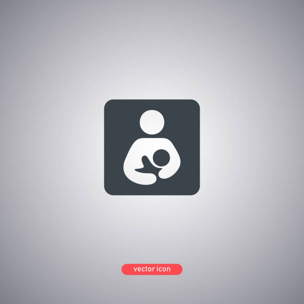 istock International breastfeeding symbol isolated on a gray background. 1211414518