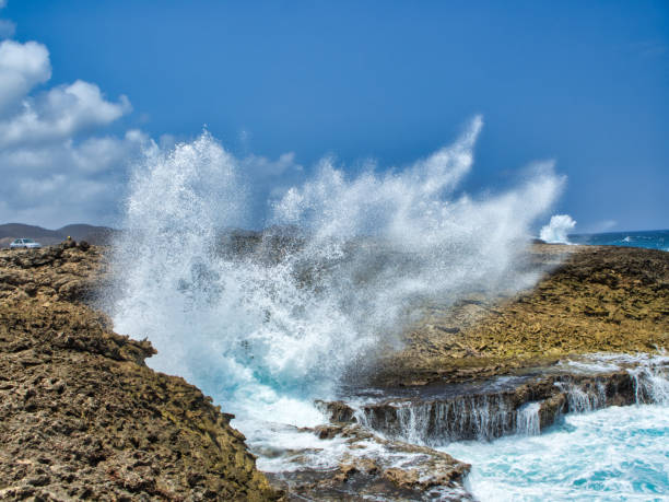 istock Giant wave spray Curacao North coast 2 1211416653