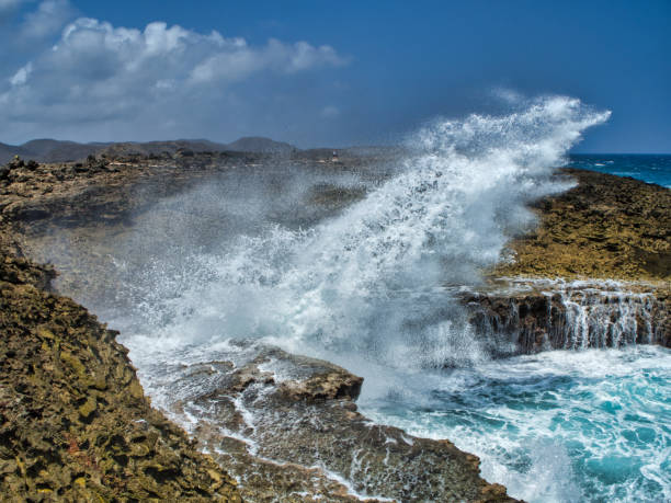 istock Giant wave spray Curacao North coast 1 1211416907