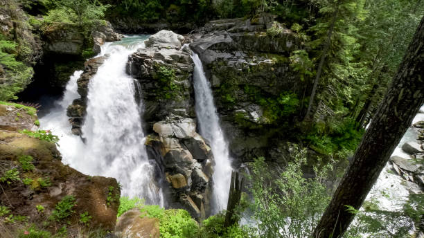istock high view of nooksack falls in washington state 1211420410
