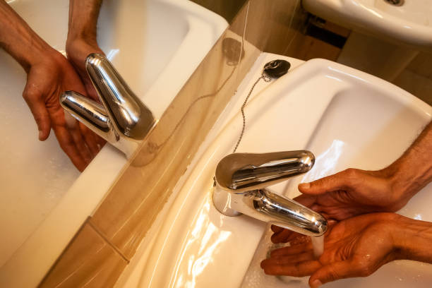 istock Washbasin and hand wash. 1211430419