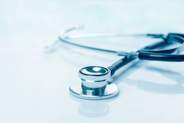 istock Stethoscope on Blue Background Healthcare 1211432070