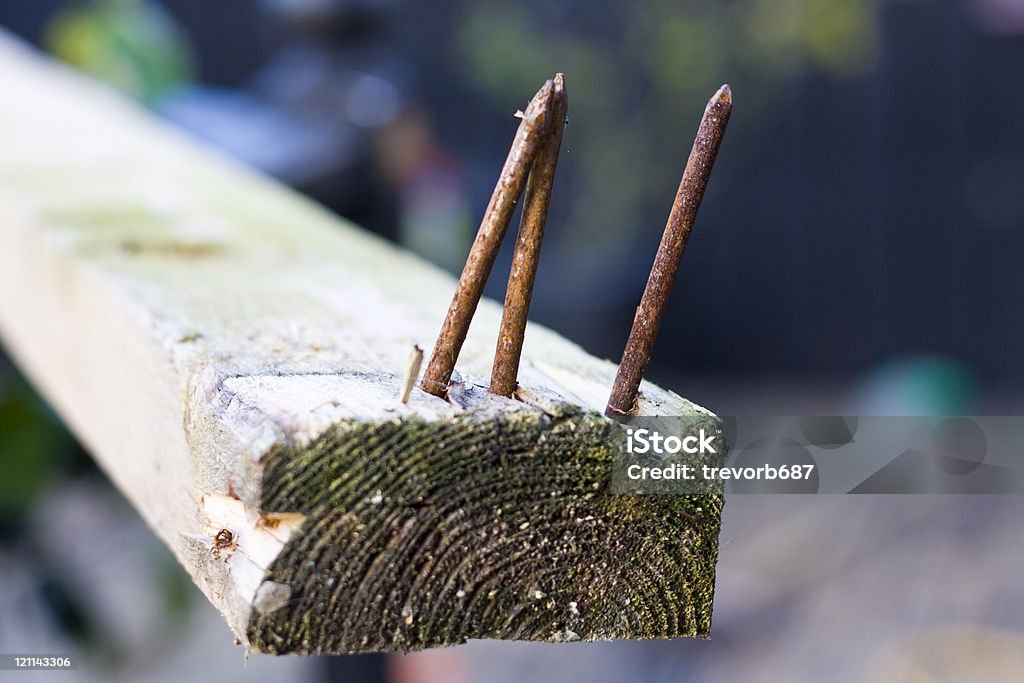 Rusty nails  Carpentry Stock Photo