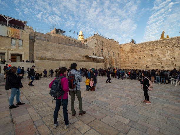 ウェスタン ウォール プラザ, エルサレム - the western wall wall east city ストックフォトと画像