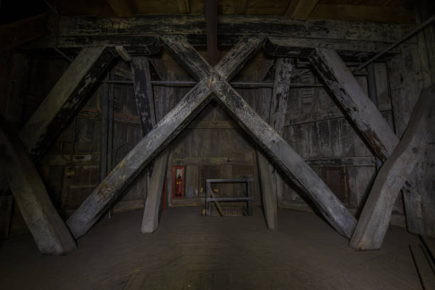 istock Historic interior of a church tower 1211442300