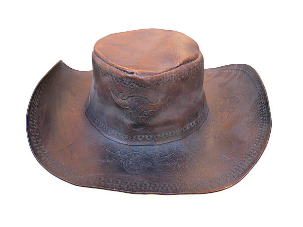 istock Cowboy's hat made of leather 121144459