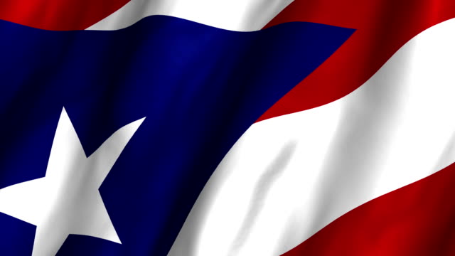Puerto Rico Waving Flag 4K