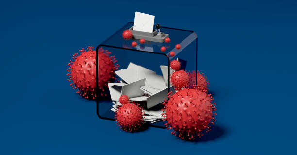 istock ballot box and viruses blue background 3D rendering 1211446739