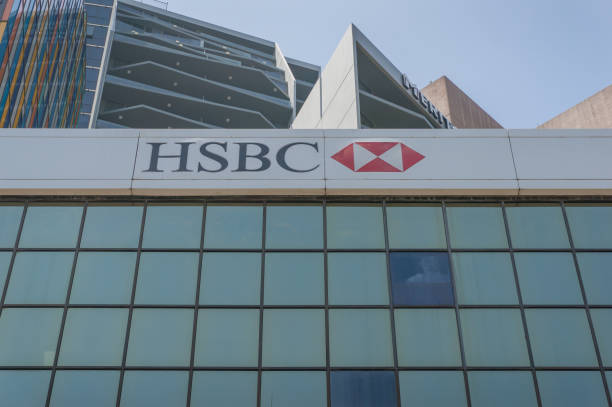 HSBC bank headquarters building on George street in Sydney, Australia Sydney, Australia - January 26, 2020: HSBC bank headquarters building on George street in Sydney, Australia st george street stock pictures, royalty-free photos & images