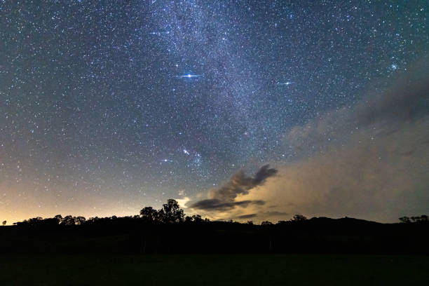 istock Milky Way in a slight hazy summer sky 1211460127
